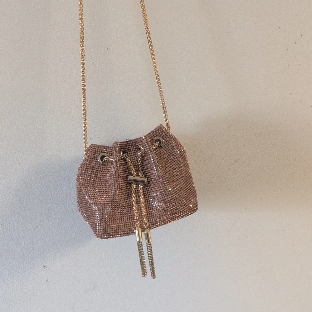 Crystal Rhinestone Crossbody- Handbag - Picture 2 of 8